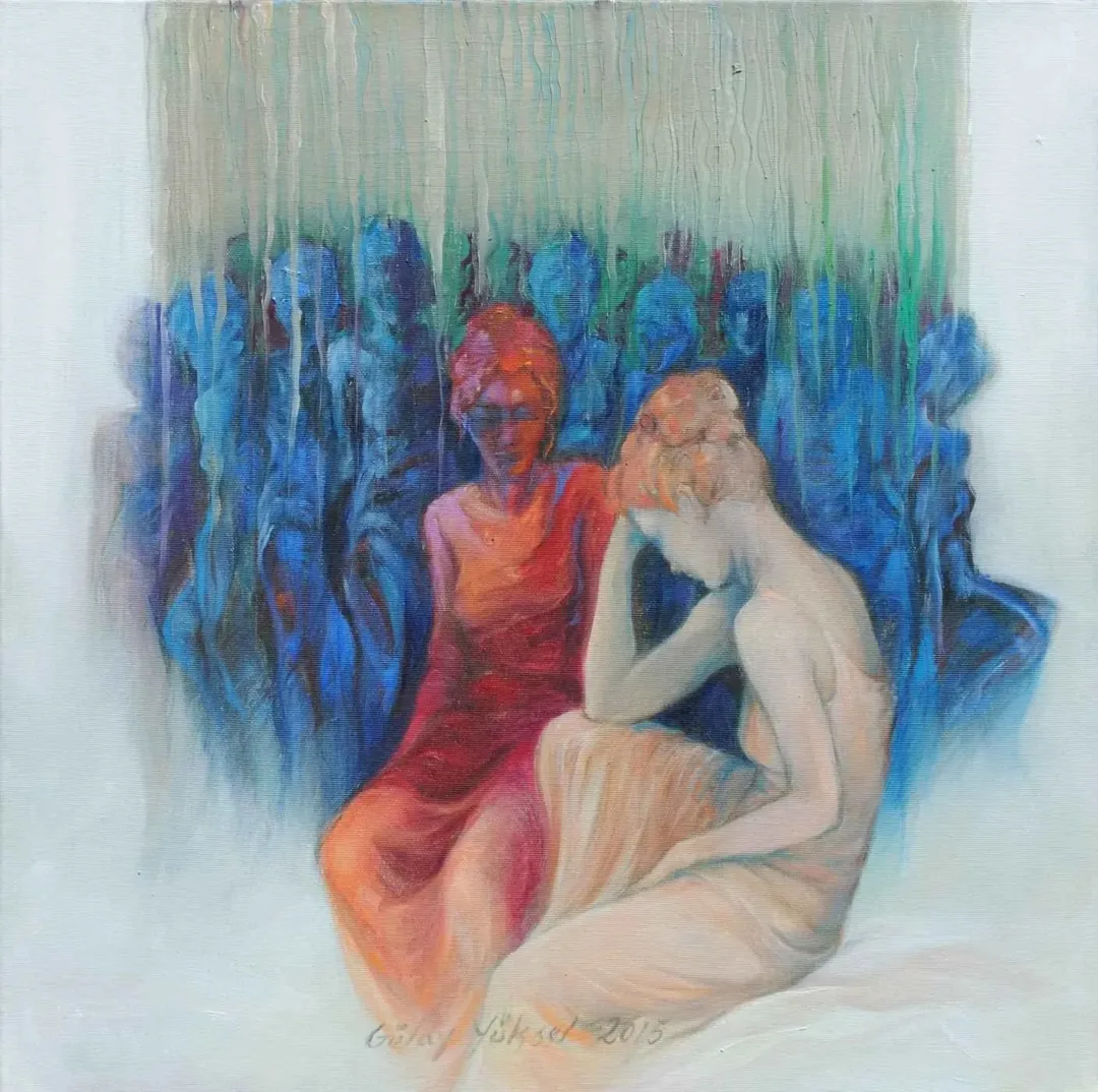 GÜLAY YÜKSEL — “Untitled” "İsimsiz" eseri GÜLAY YÜKSEL tarafından 50x50 cm ölçülerinde Tuval üzeri yağlı boya tekniği ile yapılmıştır.