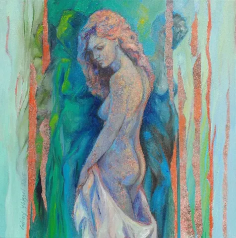 GÜLAY YÜKSEL — “İsimsiz” "İsimsiz" eseri GÜLAY YÜKSEL tarafından 40x40 cm ölçülerinde Tuval üzeri yağlı boya tekniği ile yapılmıştır.