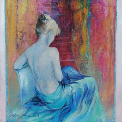 GÜLAY YÜKSEL — “İsimsiz” "İsimsiz" eseri GÜLAY YÜKSEL tarafından 50x50 cm ölçülerinde Tuval üzeri yağlı boya tekniği ile yapılmıştır.