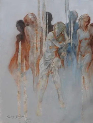 GÜLAY YÜKSEL — “(Diptik-I)” "(Diptik-I)" eseri GÜLAY YÜKSEL tarafından 80x60 cm ölçülerinde Tuval üzeri yağlı boya tekniği ile yapılmıştır.