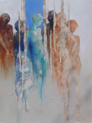 GÜLAY YÜKSEL — “(Diptik-2)” "(Diptik-2)" eseri GÜLAY YÜKSEL tarafından 80x60 cm ölçülerinde Tuval üzeri yağlı boya tekniği ile yapılmıştır.
