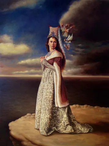 HATİCE BERRAK ÇİÇE — “Sağır Sultan”, 2014 "Sağır Sultan" eseri HATİCE BERRAK ÇİÇE tarafından 2014 yılında 200x150 cm ölçülerinde Tuval üzeri yağlı boya tekniği ile yapılmıştır.