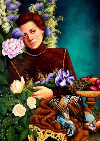 HATİCE BERRAK ÇİÇE — “Hasretimin Bahar Çiçekleri”, 2015 "Hasretimin Bahar Çiçekleri" eseri HATİCE BERRAK ÇİÇE tarafından 2015 yılında 70x50 cm ölçülerinde Tuval üzeri yağlı boya tekniği ile yapılmıştır.