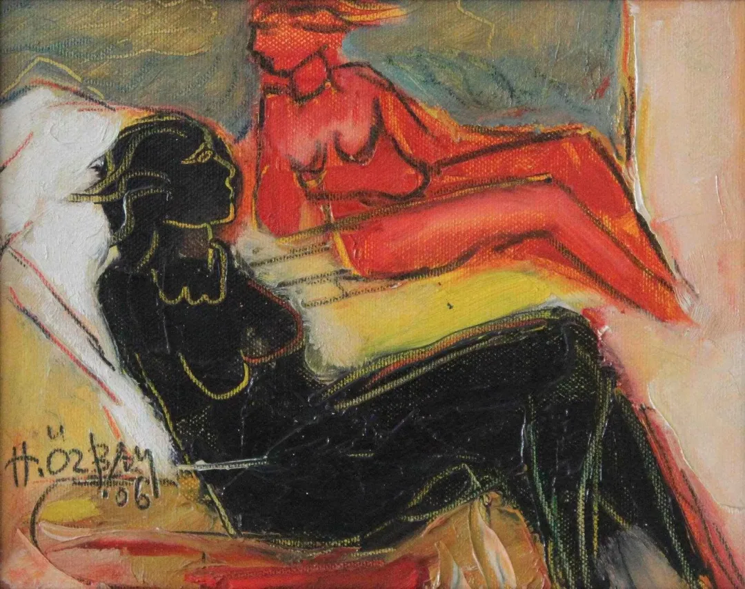 yakınlaştır "Siyah Kırmızı" eseri HİLMİ ÖZBAY tarafından 2006 yılında 20x25 cm ölçülerinde Tuval üzeri yağlı boya tekniği ile yapılmıştır.
