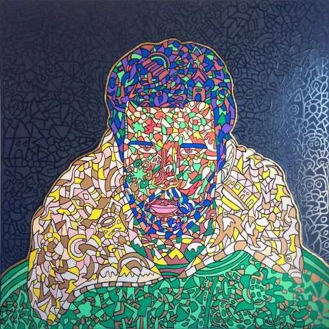 İREM ÇAMLICA — “Deniz Gezmiş”, 2015 "Deniz Gezmiş" eseri İREM ÇAMLICA tarafından 2015 yılında 100x100 cm ölçülerinde Tuval üzeri yağlı boya tekniği ile yapılmıştır.