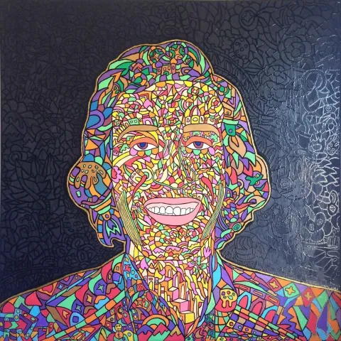İREM ÇAMLICA — “Kemal Sunal”, 2015 "Kemal Sunal" eseri İREM ÇAMLICA tarafından 2015 yılında 100x100 cm ölçülerinde Tuval üzeri yağlı boya tekniği ile yapılmıştır.