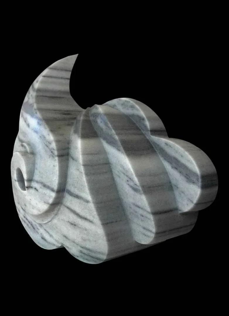 yakınlaştır "Rumi-5" eseri ÇIDAM MELEK tarafından 2015 yılında 35x18x18 cm ölçülerinde Kandıra stone & Kayseri black stone tekniği ile yapılmıştır.