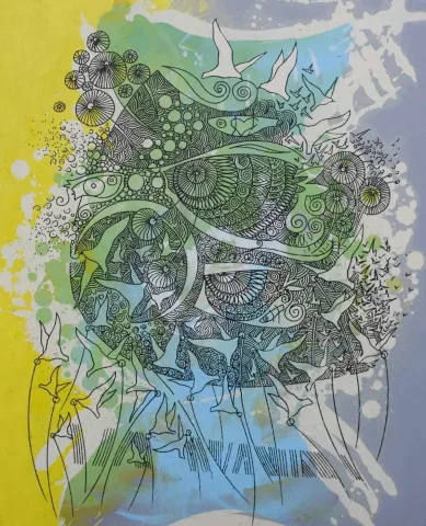 Bu eser ENGİN KORKMAZ tarafından 2015 yılında 50x40 cm ölçülerinde Tuval üzeri akrilik boya tekniği ile yapılmıştır.