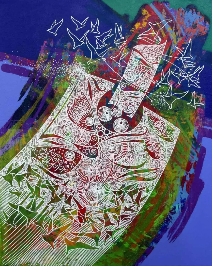 ENGİN KORKMAZ — 2015 Bu eser ENGİN KORKMAZ tarafından 2015 yılında 50x40 cm ölçülerinde Tuval üzeri akrilik boya tekniği ile yapılmıştır.