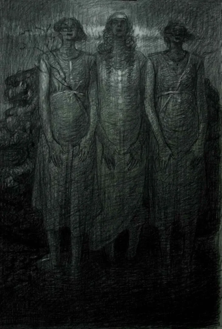 "İsimsiz" eseri SERTAP YEĞİN tarafından 2015 yılında 42x30 cm ölçülerinde Desen tekniği ile yapılmıştır.