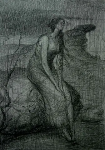 SERTAP YEĞİN — 2015 Bu eser SERTAP YEĞİN tarafından 2015 yılında 42x30 cm ölçülerinde Desen tekniği ile yapılmıştır.