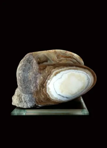 SIRMA YILDIZ — “Denizden-From The Sea”, 2013 "Denizden-From The Sea" eseri SIRMA YILDIZ tarafından 2013 yılında 25x25x45 cm ölçülerinde Onyx tekniği ile yapılmıştır.