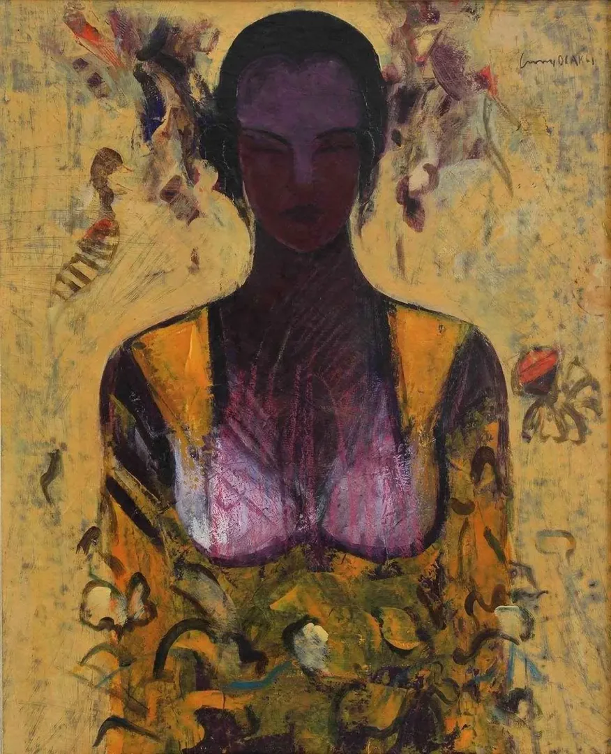CUMA OCAKLI — “isimsiz” "isimsiz" eseri CUMA OCAKLI tarafından 67x55 cm ölçülerinde Tuval üzeri yağlı boya tekniği ile yapılmıştır.