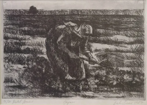 FAHRİ SÜMER — “Çapacı”, 1987 "Çapacı" eseri FAHRİ SÜMER tarafından 1987 yılında 18x25 cm ölçülerinde Gravür tekniği ile yapılmıştır.