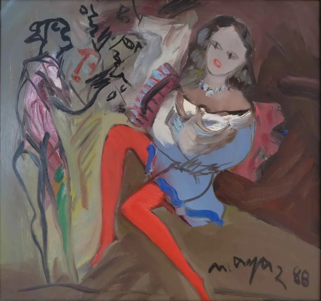 yakınlaştır "isimsiz" eseri MUSTAFA AYAZ tarafından 1988 yılında 35x35 cm ölçülerinde Duralit üzeri yağlı boya tekniği ile yapılmıştır.