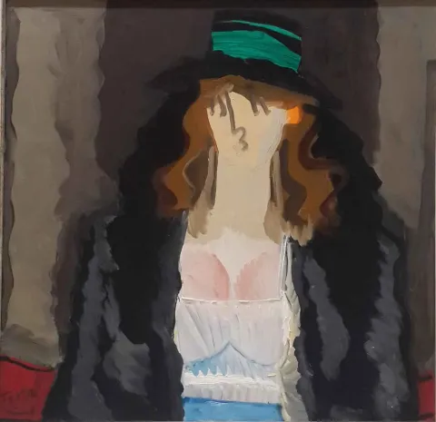 "isimsiz" eseri ADNAN TURANİ tarafından 2007 yılında 70x70 cm ölçülerinde Tuval üzeri yağlı boya tekniği ile yapılmıştır.