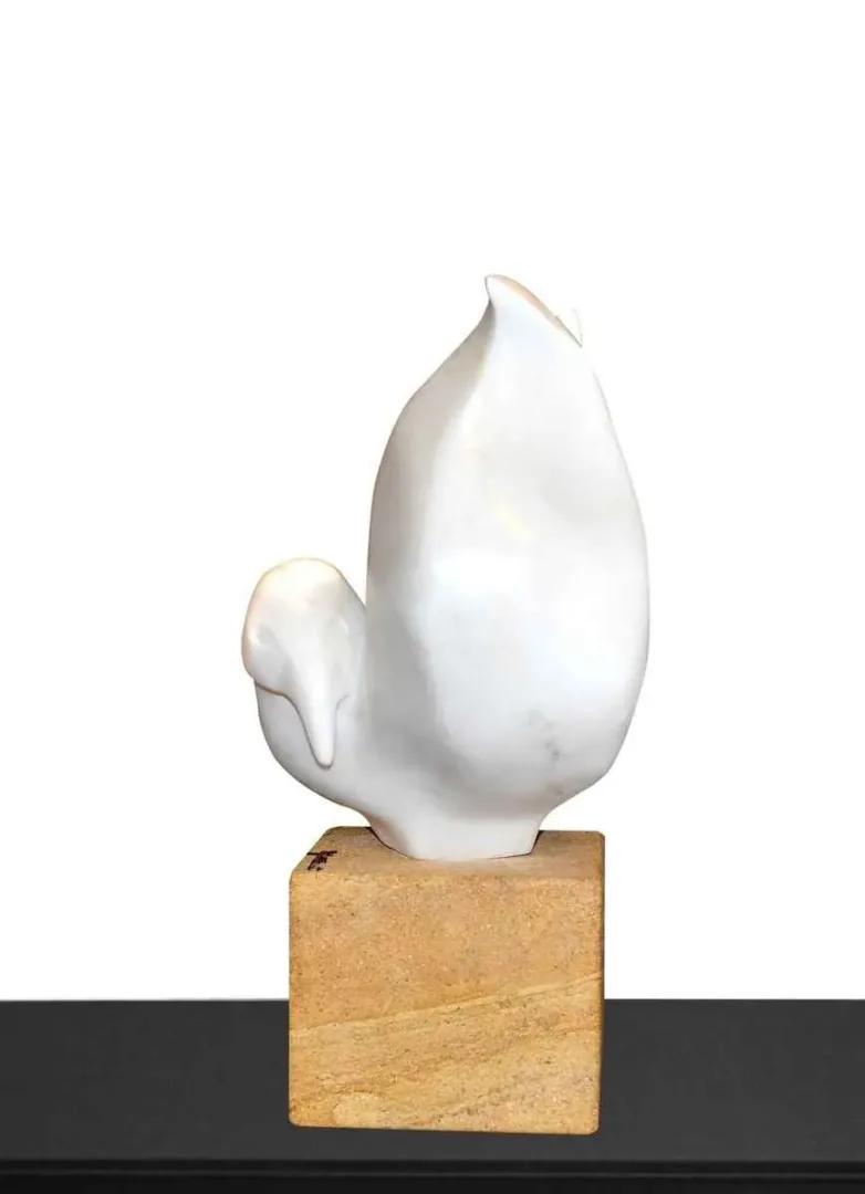 "Kuş III" eseri MARİA BERENT tarafından 2013 yılında 54x20x30 cm ölçülerinde Mermer / Marble tekniği ile yapılmıştır.
