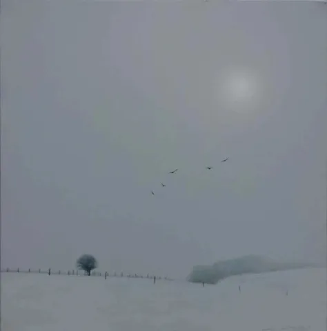 "İsimsiz" eseri METİN KALKIZOĞLU tarafından 2015 yılında 40x40 cm ölçülerinde Tuvale üzeri akrilik boya Boya tekniği ile yapılmıştır.
