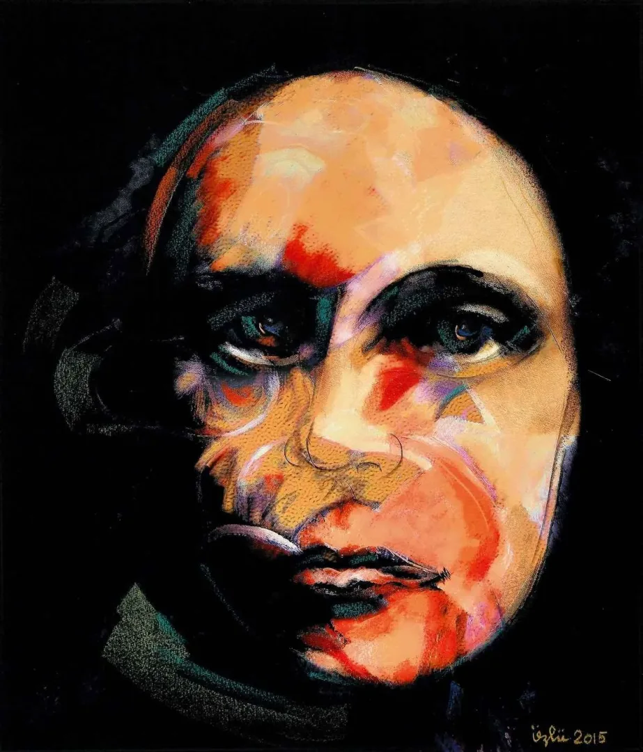 "Hüzün-I" eseri NECMETTİN ÖZLÜ tarafından 2015 yılında 58x50 cm ölçülerinde Hahnemühle kağıt üzeri karışık teknik tekniği ile yapılmıştır.