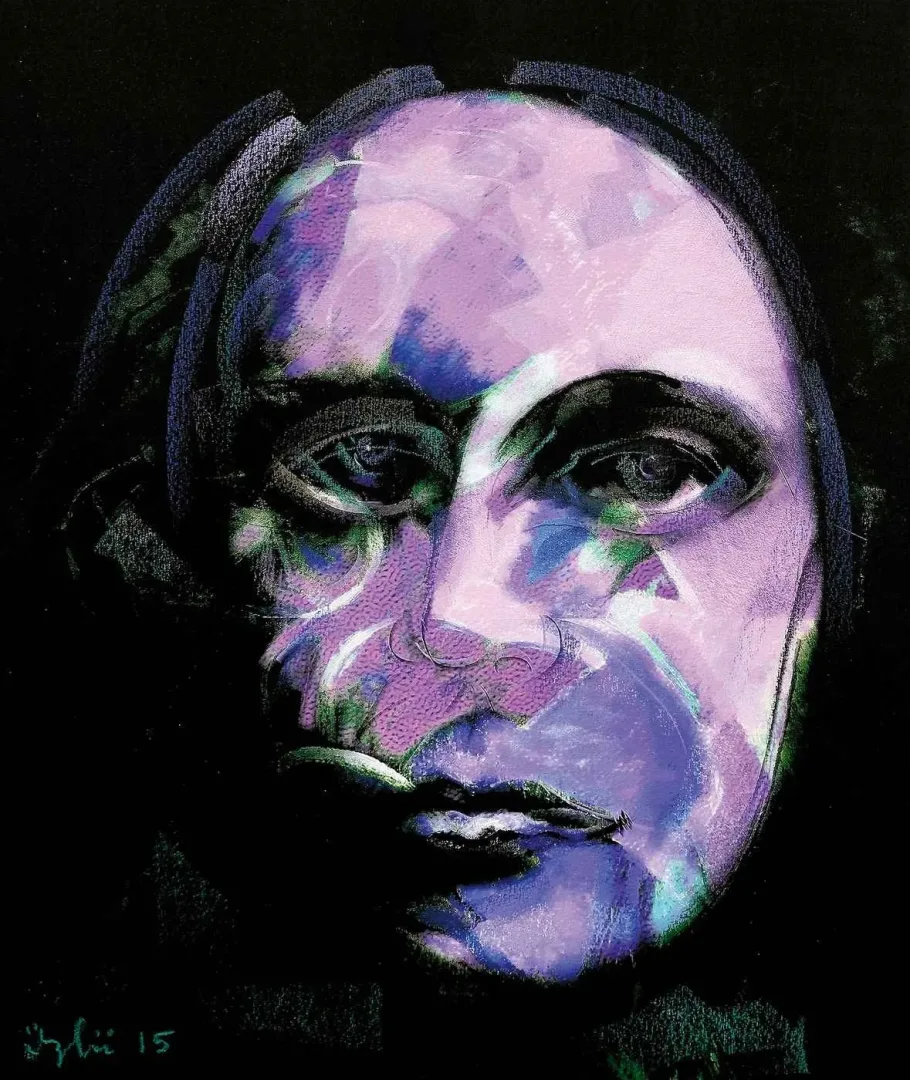 yakınlaştır "Hüzün-II" eseri NECMETTİN ÖZLÜ tarafından 2015 yılında 51x44 cm ölçülerinde Hahnemühle kağıt üzeri karışık teknik tekniği ile yapılmıştır.