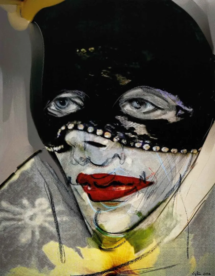 yakınlaştır "Maskeli Kadın" eseri NECMETTİN ÖZLÜ tarafından 2015 yılında 61x48 cm ölçülerinde Hahnemühle kağıt üzeri karışık teknik tekniği ile yapılmıştır.