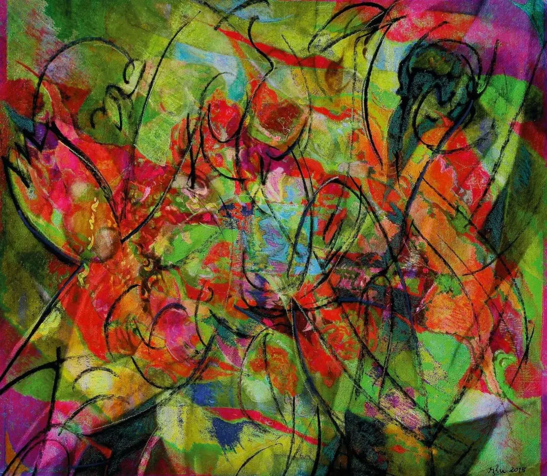 yakınlaştır "Cennette" eseri NECMETTİN ÖZLÜ tarafından 2015 yılında 50x58 cm ölçülerinde Hahnemühle kağıt üzeri karışık teknik tekniği ile yapılmıştır.