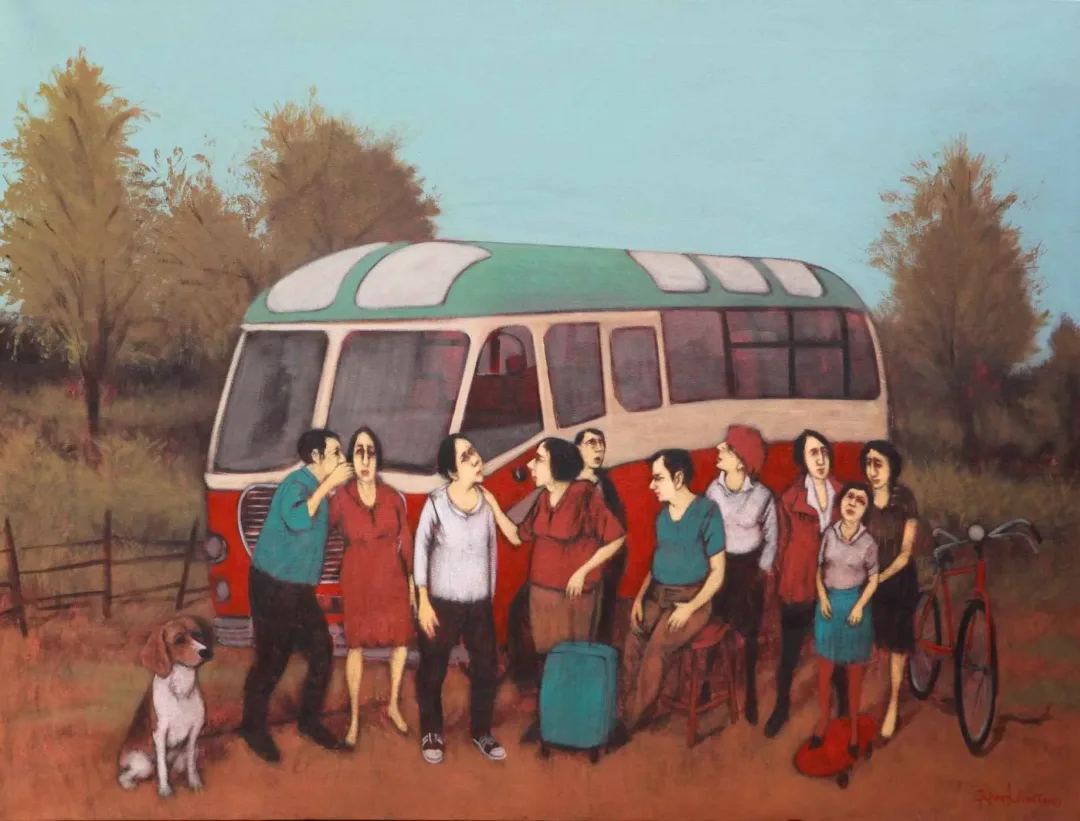 ORHAN UMUT — “İsimsiz”, 2015 "İsimsiz" eseri ORHAN UMUT tarafından 2015 yılında 90x120 cm ölçülerinde Tuval üzeri akrilik boya tekniği ile yapılmıştır.