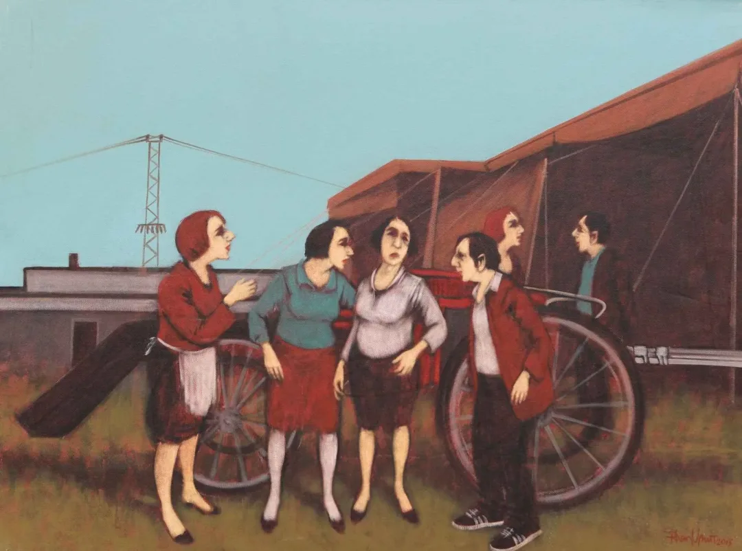 ORHAN UMUT — “İsimsiz”, 2015 "İsimsiz" eseri ORHAN UMUT tarafından 2015 yılında 60x80 cm ölçülerinde Tuval üzeri akrilik boya tekniği ile yapılmıştır.
