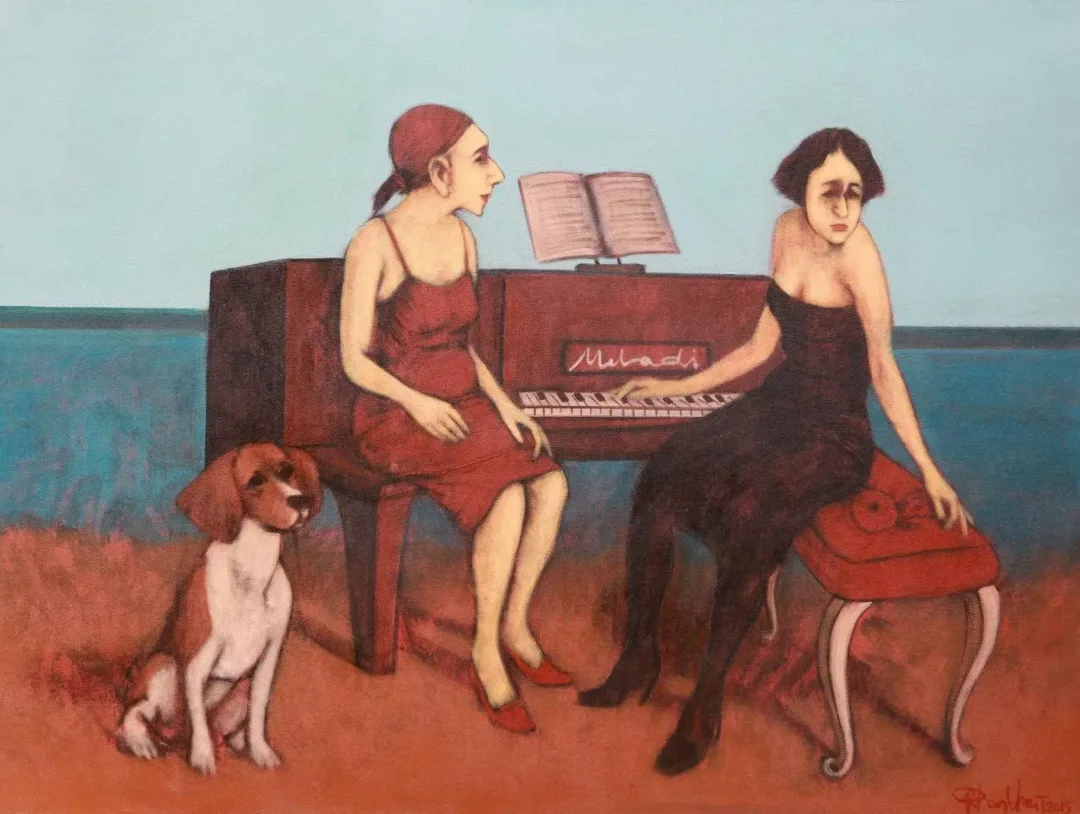 ORHAN UMUT — “İsimsiz”, 2015 "İsimsiz" eseri ORHAN UMUT tarafından 2015 yılında 60x80 cm ölçülerinde Tuval üzeri akrilik boya tekniği ile yapılmıştır.