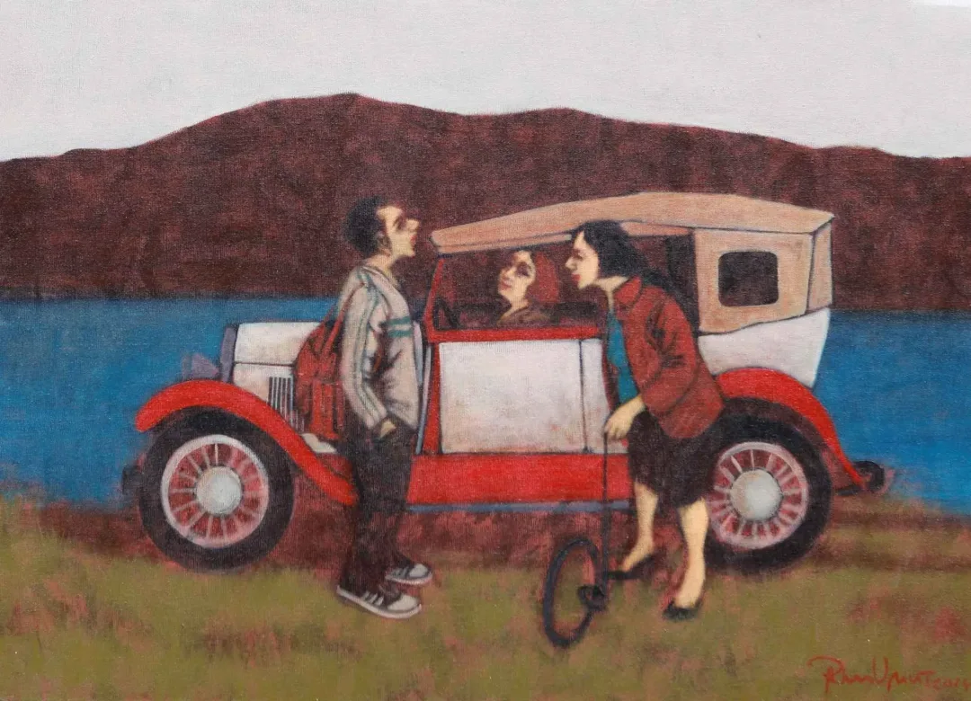 ORHAN UMUT — “İsimsiz”, 2014 "İsimsiz" eseri ORHAN UMUT tarafından 2014 yılında 50x70 cm ölçülerinde Tuval üzeri akrilik boya tekniği ile yapılmıştır.