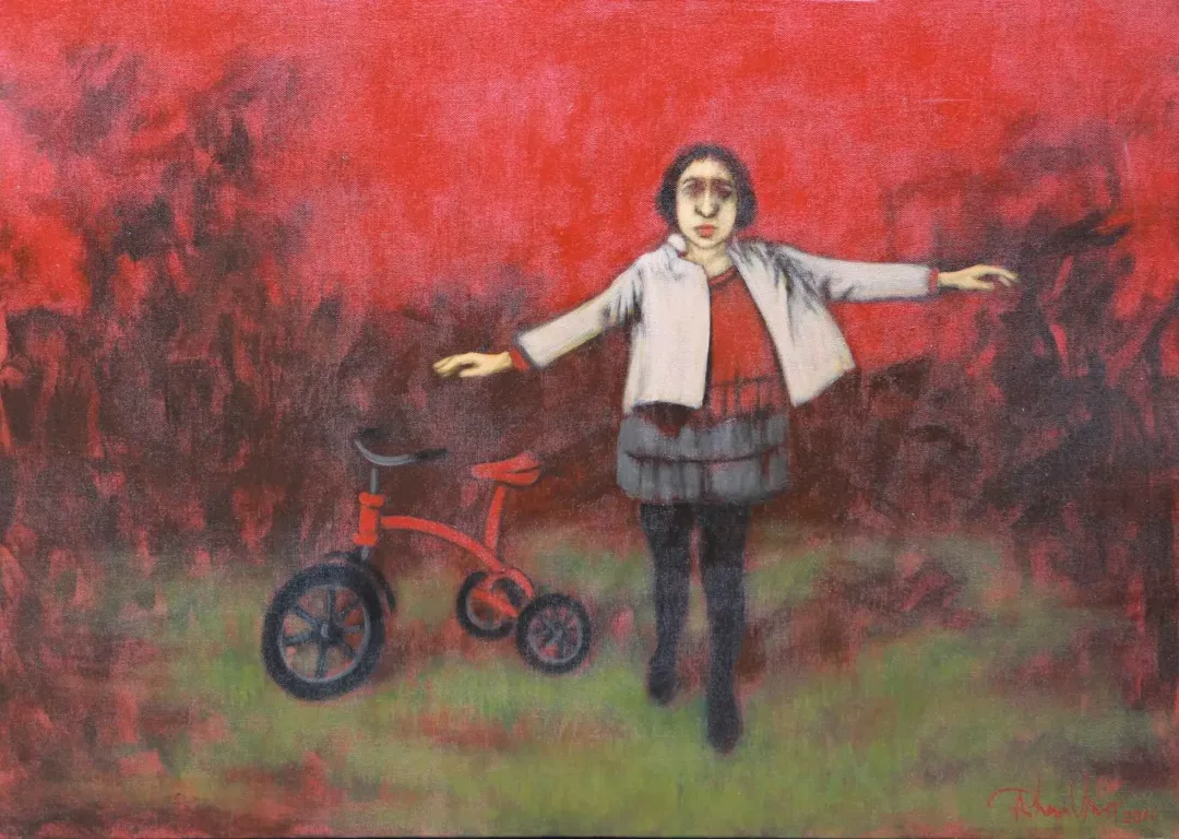 ORHAN UMUT — “İsimsiz”, 2014 "İsimsiz" eseri ORHAN UMUT tarafından 2014 yılında 50x70 cm ölçülerinde Tuval üzeri akrilik boya tekniği ile yapılmıştır.