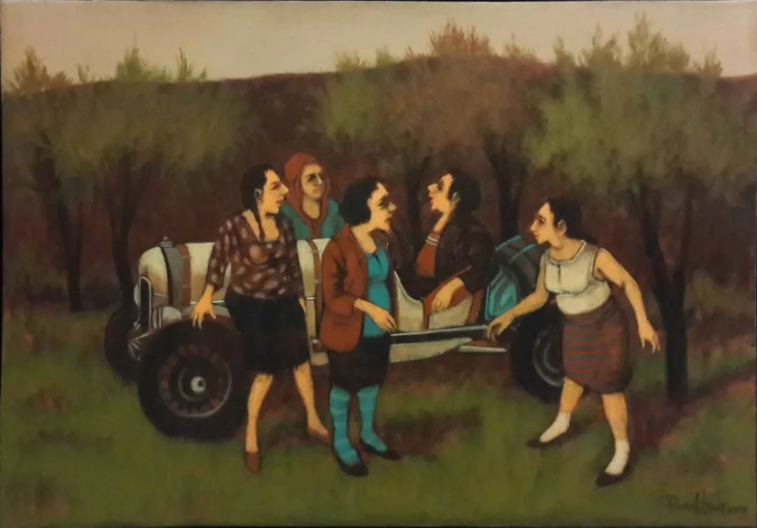 ORHAN UMUT — “İsimsiz”, 2015 "İsimsiz" eseri ORHAN UMUT tarafından 2015 yılında 50x70 cm ölçülerinde Tuval üzeri akrilik boya tekniği ile yapılmıştır.