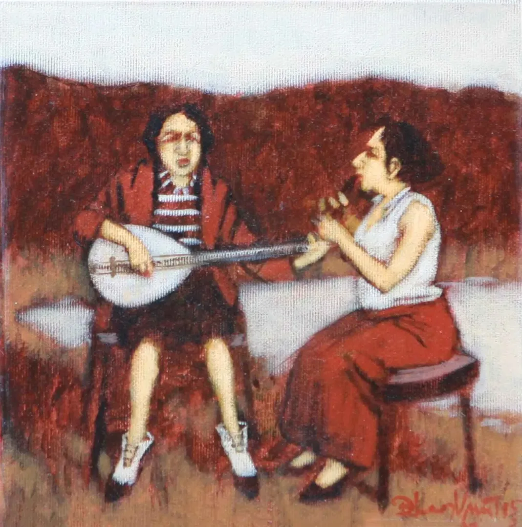 ORHAN UMUT — “İsimsiz”, 2015 "İsimsiz" eseri ORHAN UMUT tarafından 2015 yılında 20x20 cm ölçülerinde Tuval üzeri akrilik boya tekniği ile yapılmıştır.