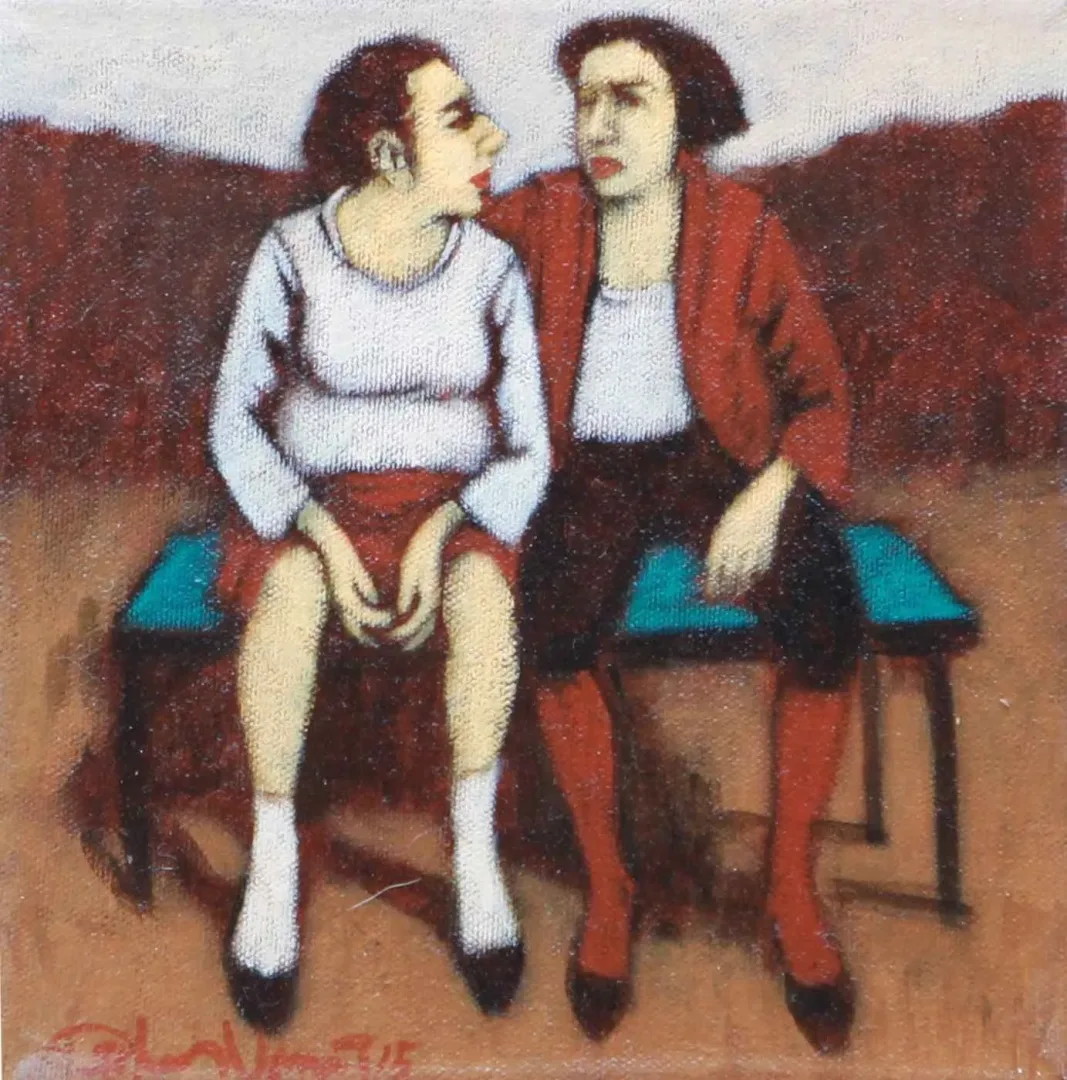 ORHAN UMUT — “İsimsiz”, 2015 "İsimsiz" eseri ORHAN UMUT tarafından 2015 yılında 20x20 cm ölçülerinde Tuval üzeri akrilik boya tekniği ile yapılmıştır.