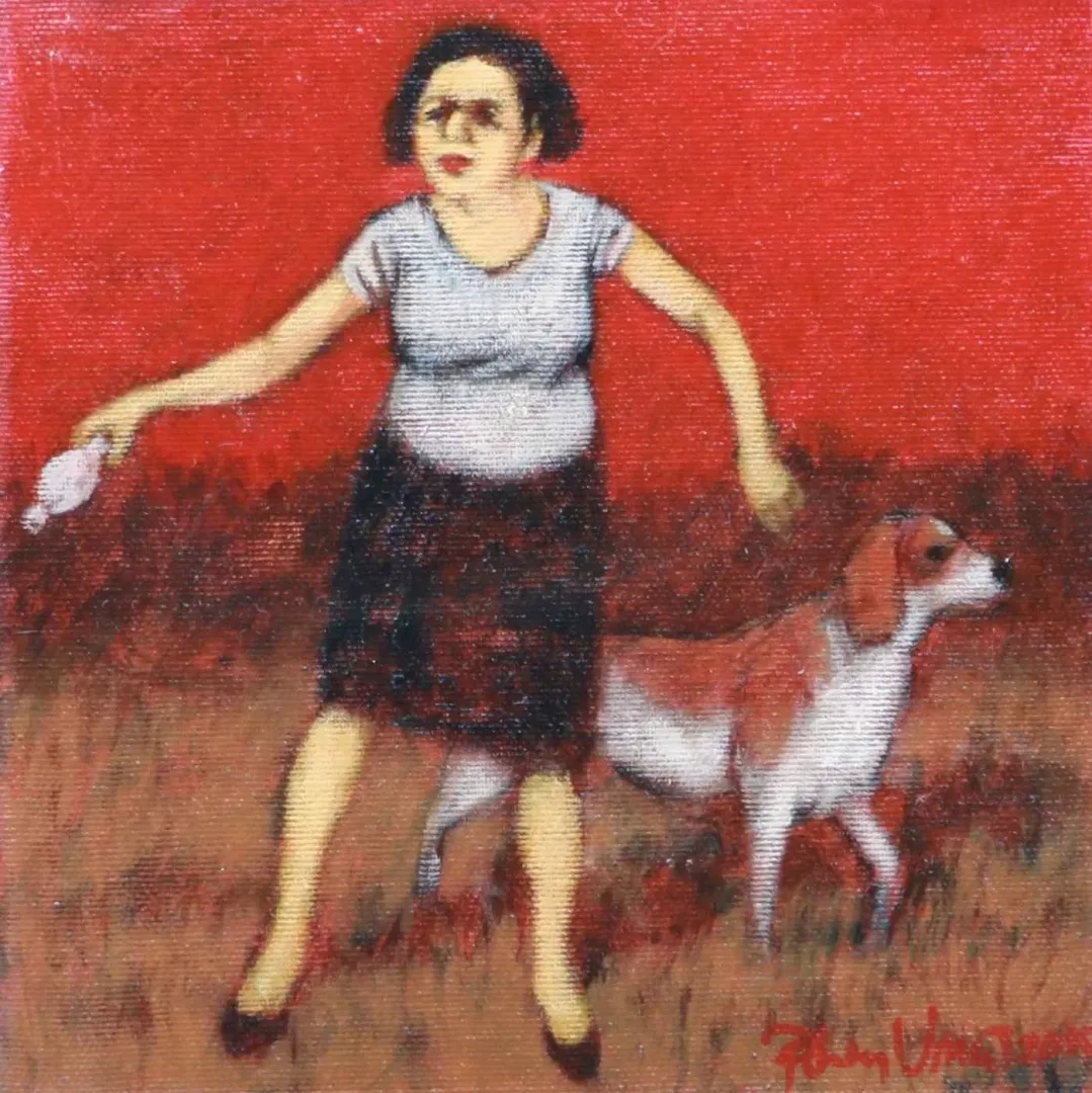 ORHAN UMUT — “İsimsiz”, 2015 "İsimsiz" eseri ORHAN UMUT tarafından 2015 yılında 20x20 cm ölçülerinde Tuval üzeri akrilik boya tekniği ile yapılmıştır.