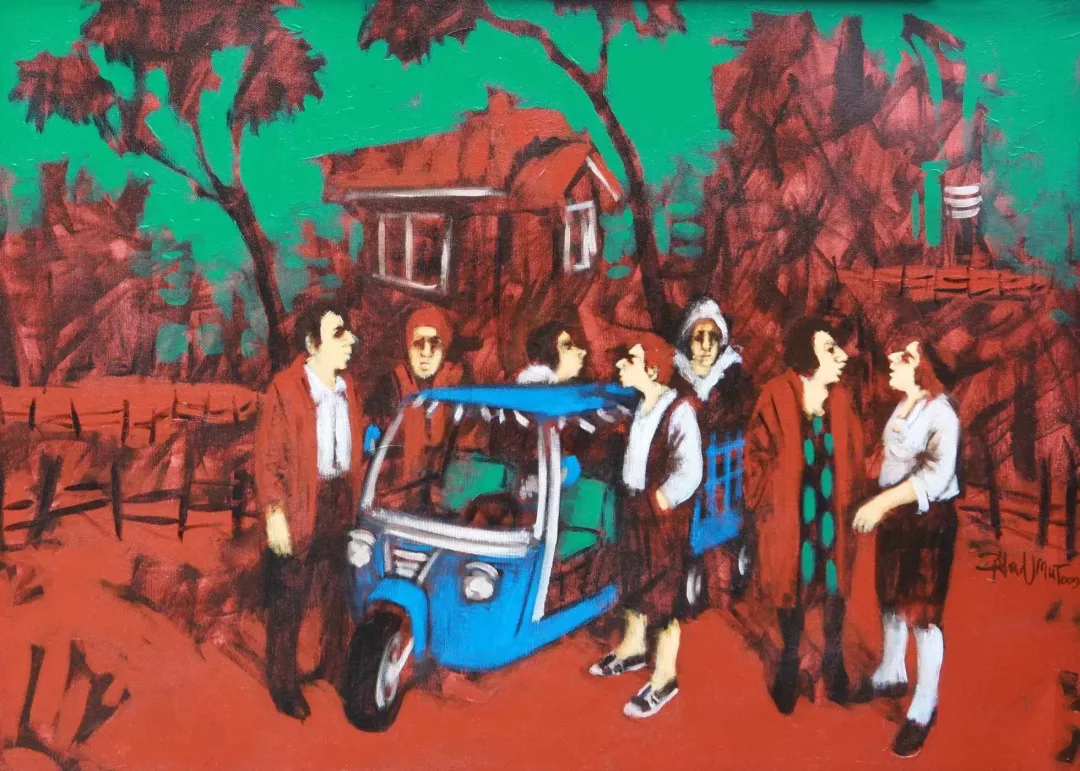 ORHAN UMUT — “İsimsiz”, 2009 "İsimsiz" eseri ORHAN UMUT tarafından 2009 yılında 50x70 cm ölçülerinde Tuval üzeri akrilik boya tekniği ile yapılmıştır.