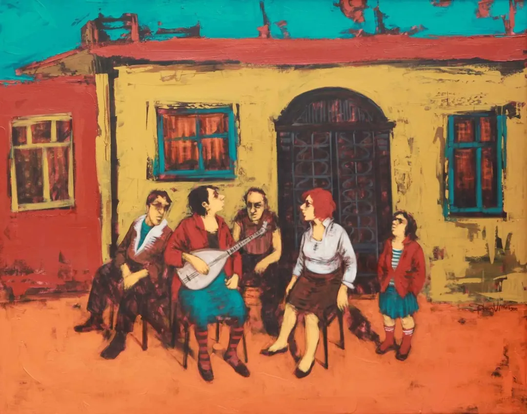 ORHAN UMUT — “İsimsiz”, 2010 "İsimsiz" eseri ORHAN UMUT tarafından 2010 yılında 100x120 cm ölçülerinde Tuval üzeri akrilik boya tekniği ile yapılmıştır.