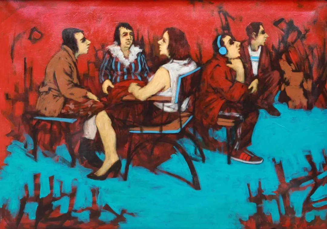 ORHAN UMUT — “İsimsiz”, 2010 "İsimsiz" eseri ORHAN UMUT tarafından 2010 yılında 70x100 cm ölçülerinde Tuval üzeri akrilik boya tekniği ile yapılmıştır.