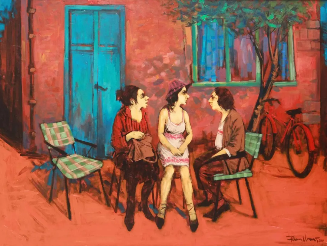 ORHAN UMUT — “İsimsiz”, 2010 "İsimsiz" eseri ORHAN UMUT tarafından 2010 yılında 90x120 cm ölçülerinde Tuval üzeri akrilik boya tekniği ile yapılmıştır.
