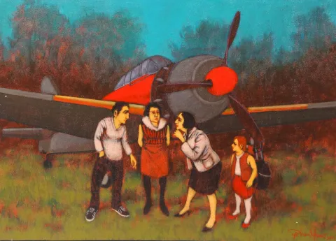 ORHAN UMUT — “İsimsiz”, 2015 "İsimsiz" eseri ORHAN UMUT tarafından 2015 yılında 50x70 cm ölçülerinde Tuval üzeri akrilik boya tekniği ile yapılmıştır.