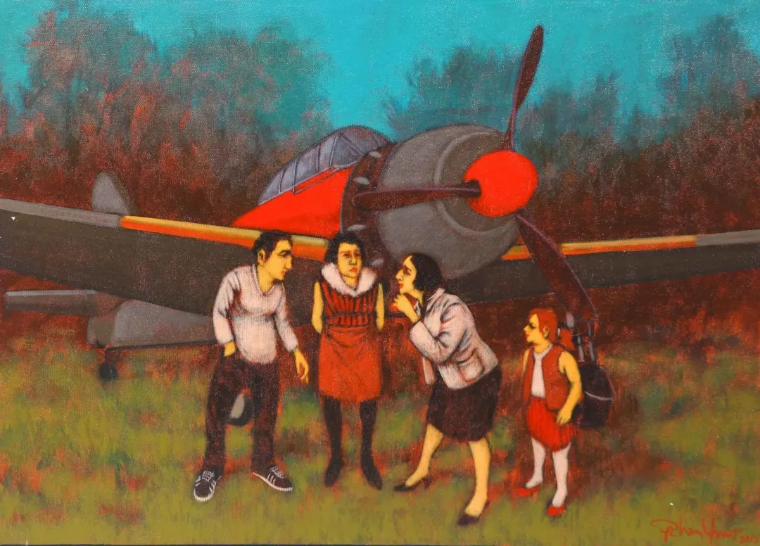 ORHAN UMUT — “İsimsiz”, 2015 "İsimsiz" eseri ORHAN UMUT tarafından 2015 yılında 50x70 cm ölçülerinde Tuval üzeri akrilik boya tekniği ile yapılmıştır.