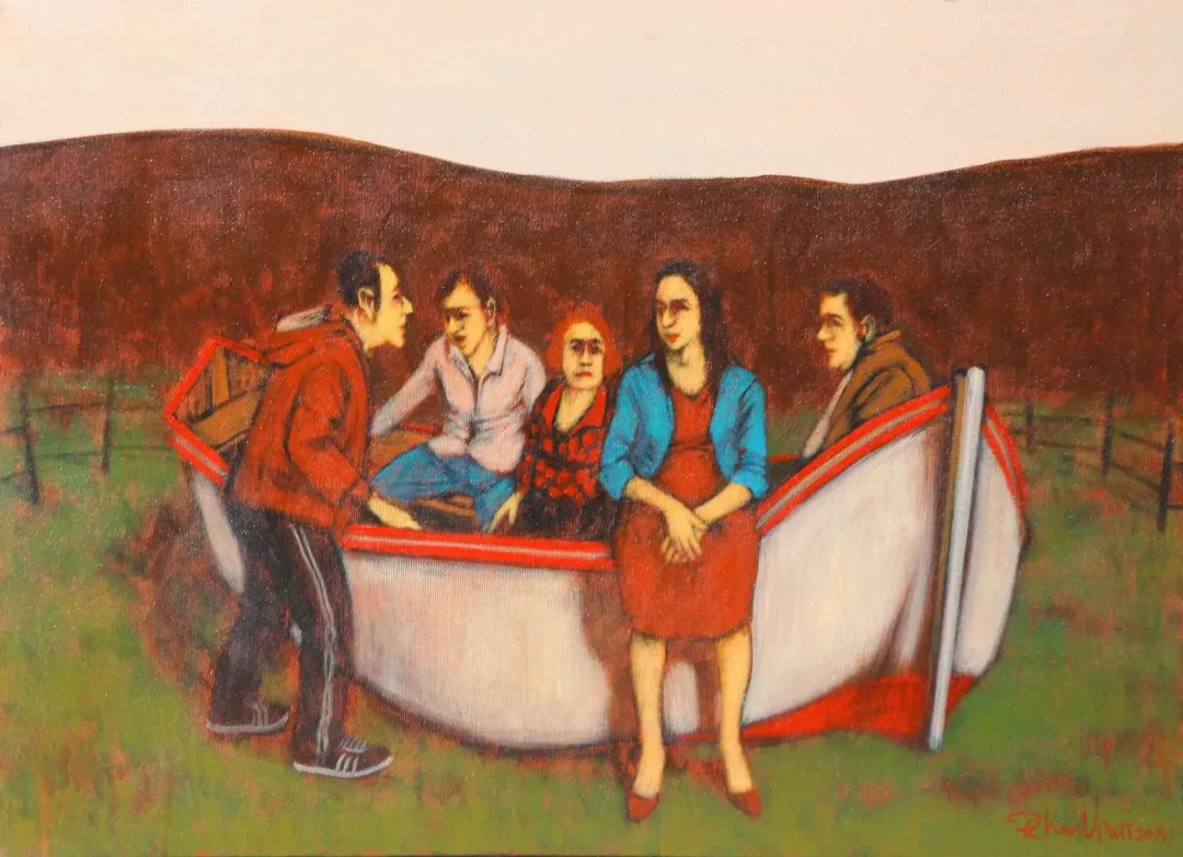 ORHAN UMUT — “İsimsiz”, 2015 "İsimsiz" eseri ORHAN UMUT tarafından 2015 yılında 50x70 cm ölçülerinde Tuval üzeri akrilik boya tekniği ile yapılmıştır.