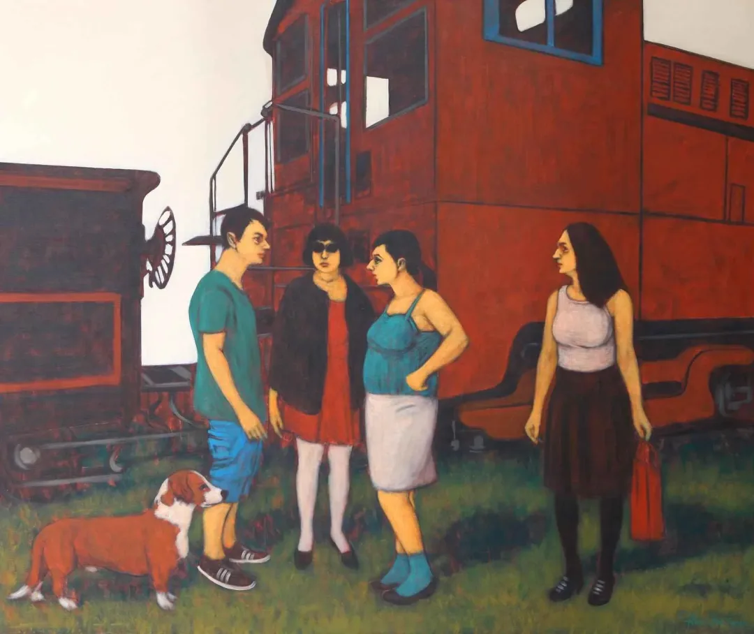 ORHAN UMUT — “İsimsiz”, 2015 "İsimsiz" eseri ORHAN UMUT tarafından 2015 yılında 126x150 cm ölçülerinde Tuval üzeri akrilik boya tekniği ile yapılmıştır.