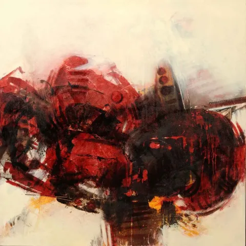 ÖZDEN GEZER — “İsimsiz”, 2014 "İsimsiz" eseri ÖZDEN GEZER tarafından 2014 yılında 100x100 cm ölçülerinde Tuval üzeri akrilik boya tekniği ile yapılmıştır.