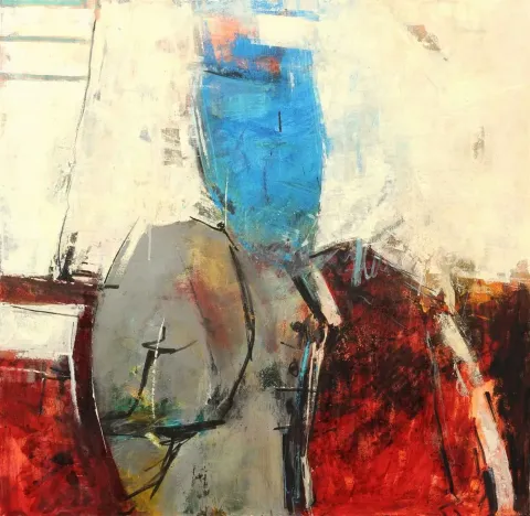 ÖZDEN GEZER — “İsimsiz”, 2014 "İsimsiz" eseri ÖZDEN GEZER tarafından 2014 yılında 100x100 cm ölçülerinde Tuval üzeri akrilik boya tekniği ile yapılmıştır.