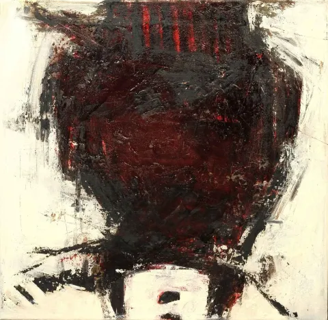 ÖZDEN GEZER — “İsimsiz”, 2014 "İsimsiz" eseri ÖZDEN GEZER tarafından 2014 yılında 50x50 cm ölçülerinde Tuval üzeri akrilik boya tekniği ile yapılmıştır.