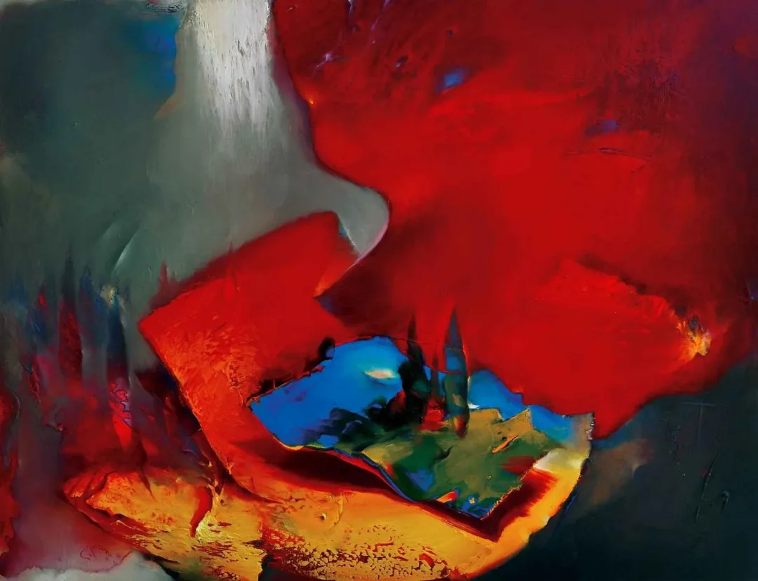 yakınlaştır "Peyzaj-I" eseri SERDAR LEBLEBİCİ tarafından 2015 yılında 89x116 cm ölçülerinde Tuval üzeri yağlı boya tekniği ile yapılmıştır.