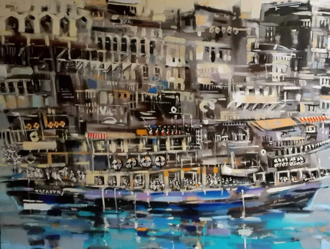 yakınlaştır "Tarabya" eseri AYHAN ÇETİN tarafından 2015 yılında 89x116 cm ölçülerinde Tuval üzeri yağlı boya tekniği ile yapılmıştır.