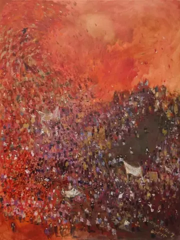 DERYA ÜLKER — “Geçiş Anı”, 2015 "Geçiş Anı" eseri DERYA ÜLKER tarafından 2015 yılında 116x89 cm ölçülerinde Tuval üzeri akrilik boya tekniği ile yapılmıştır.