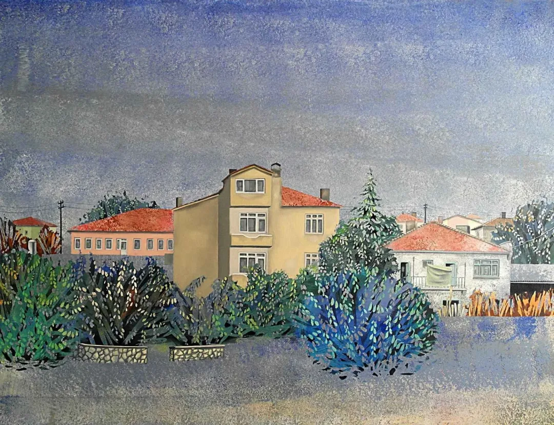 Bu eser MEVLÜT AKAR tarafından 2015 yılında 89x116 cm ölçülerinde Tuval üzeri karışık teknik tekniği ile yapılmıştır.